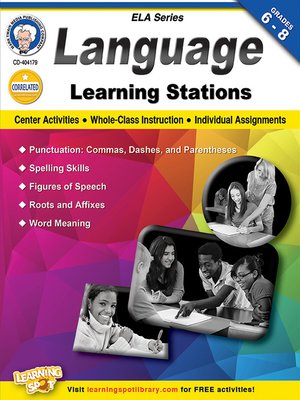 cover image of Language Learning Stations, Grades 6 - 8